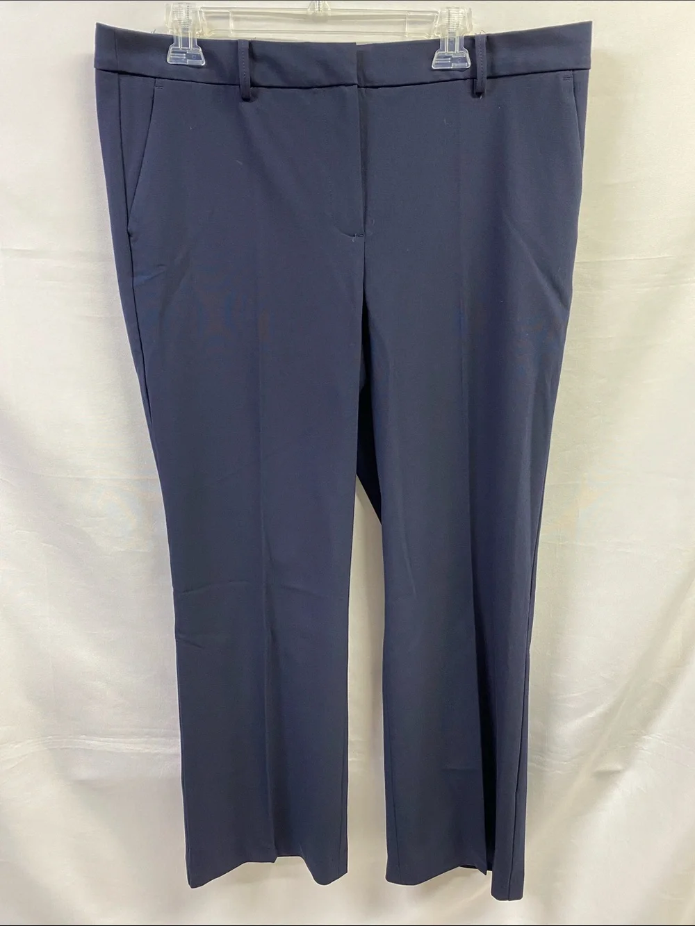 Talbots Windsor Women's Navy Straight-Leg Trousers Size 14 NWT